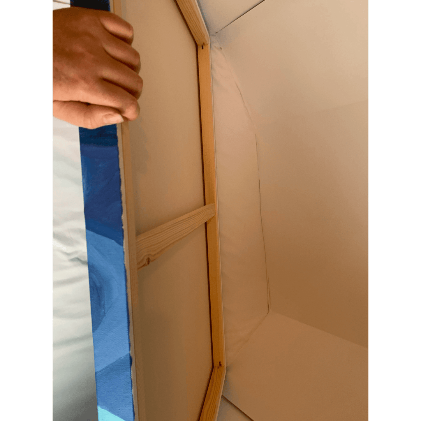 HUES OF BLUE- Abstract Blue Swirl Art