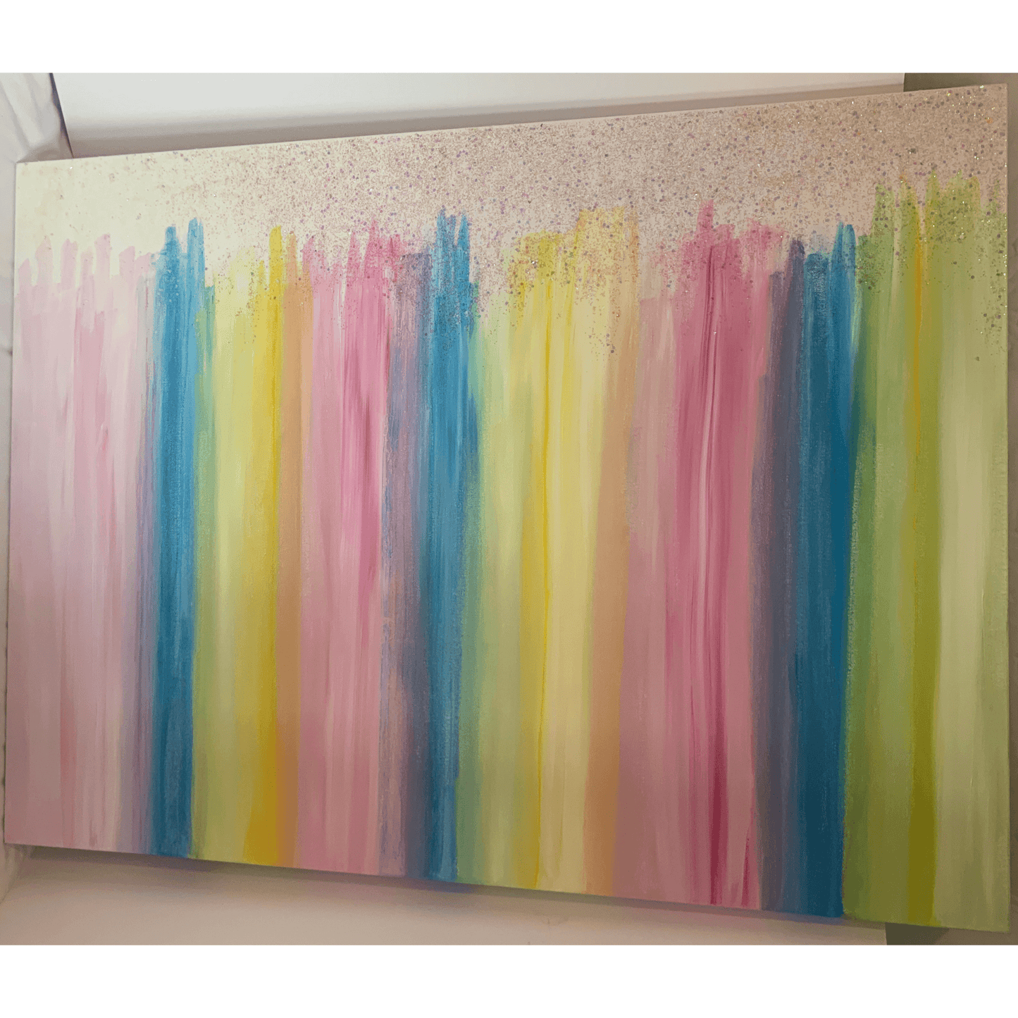 LETS PARTY- Fun Abstract Modern Acrylic Painting