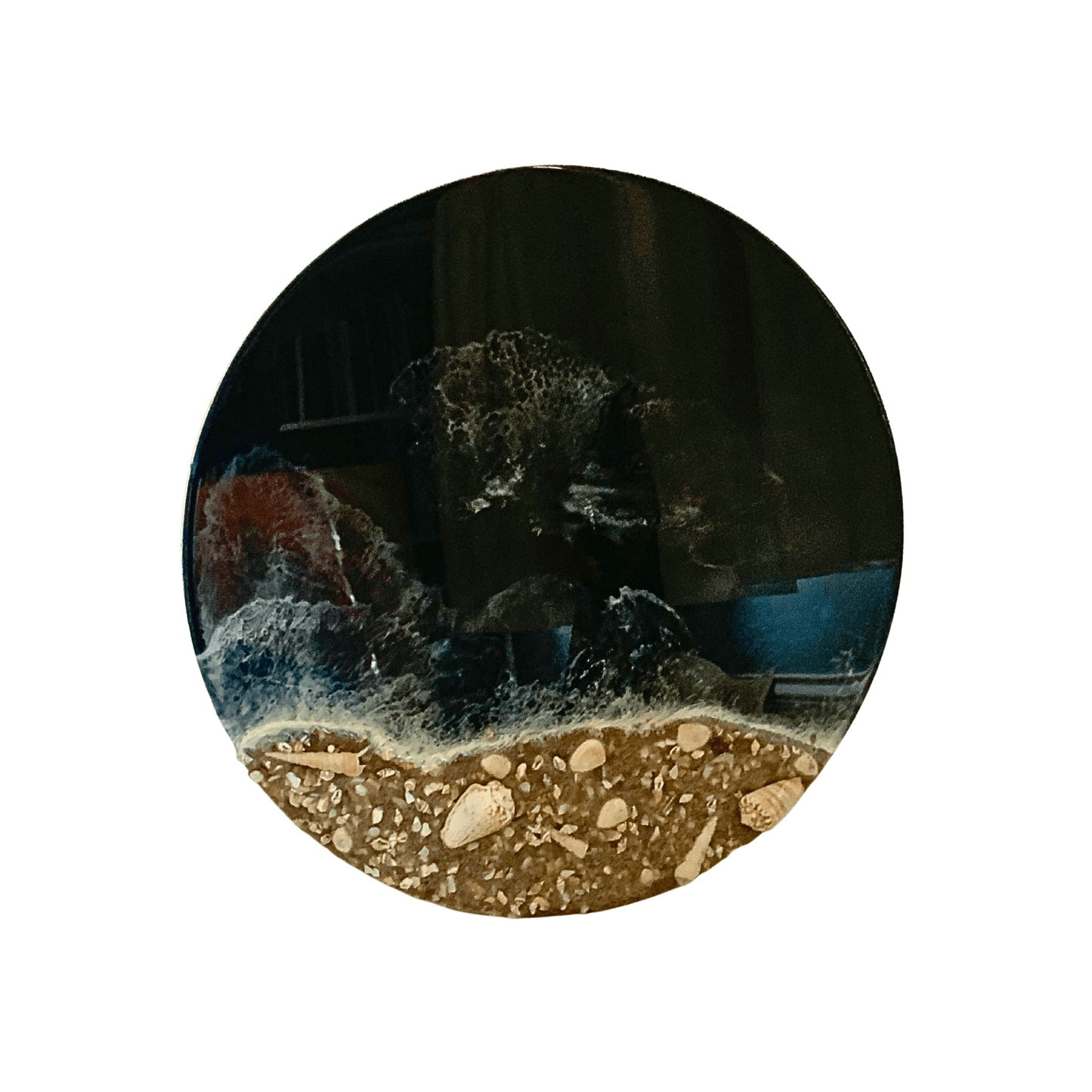 Deep Blue Ocean Scene with Real Sand & Shells to Bring the Beauty of the Beach Inside