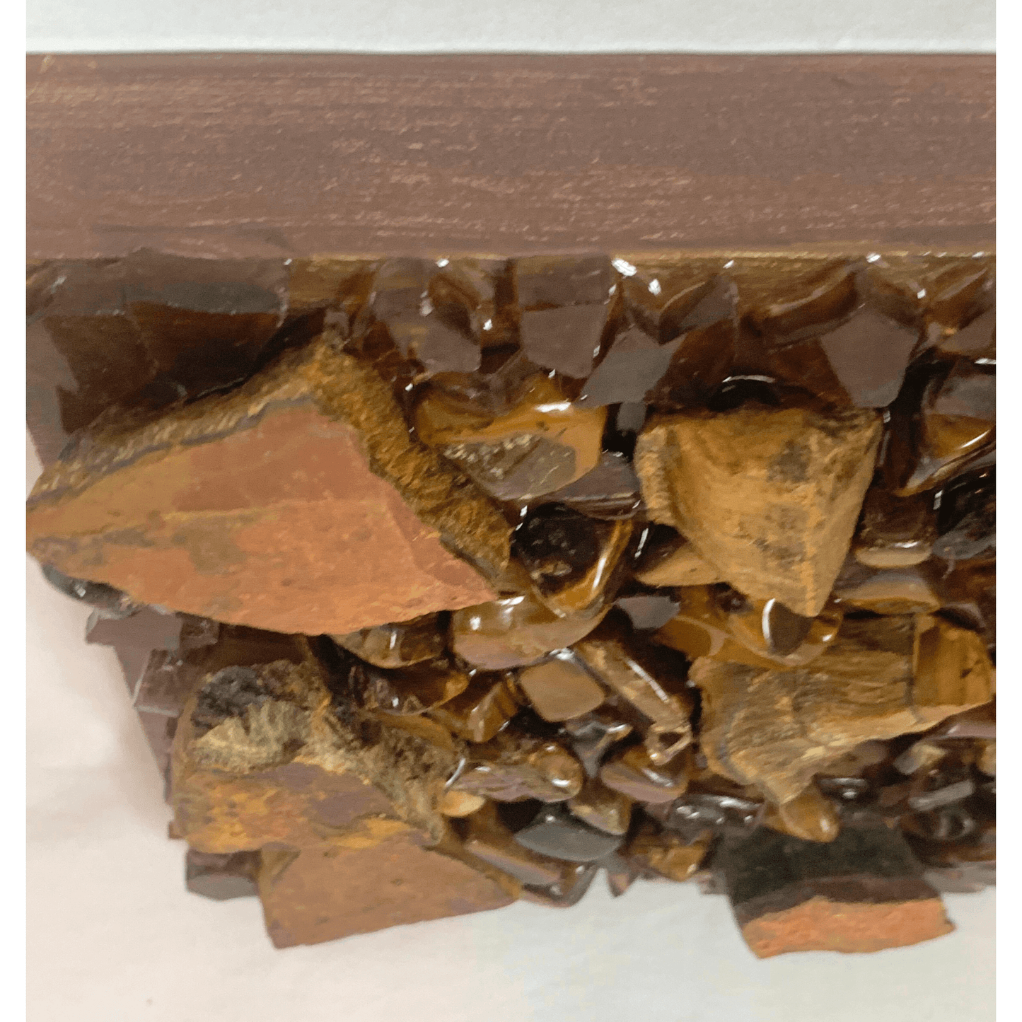 I Love Myself Tigers Eye Crystal Mirror Modern Resin Art That Speaks to the Heart