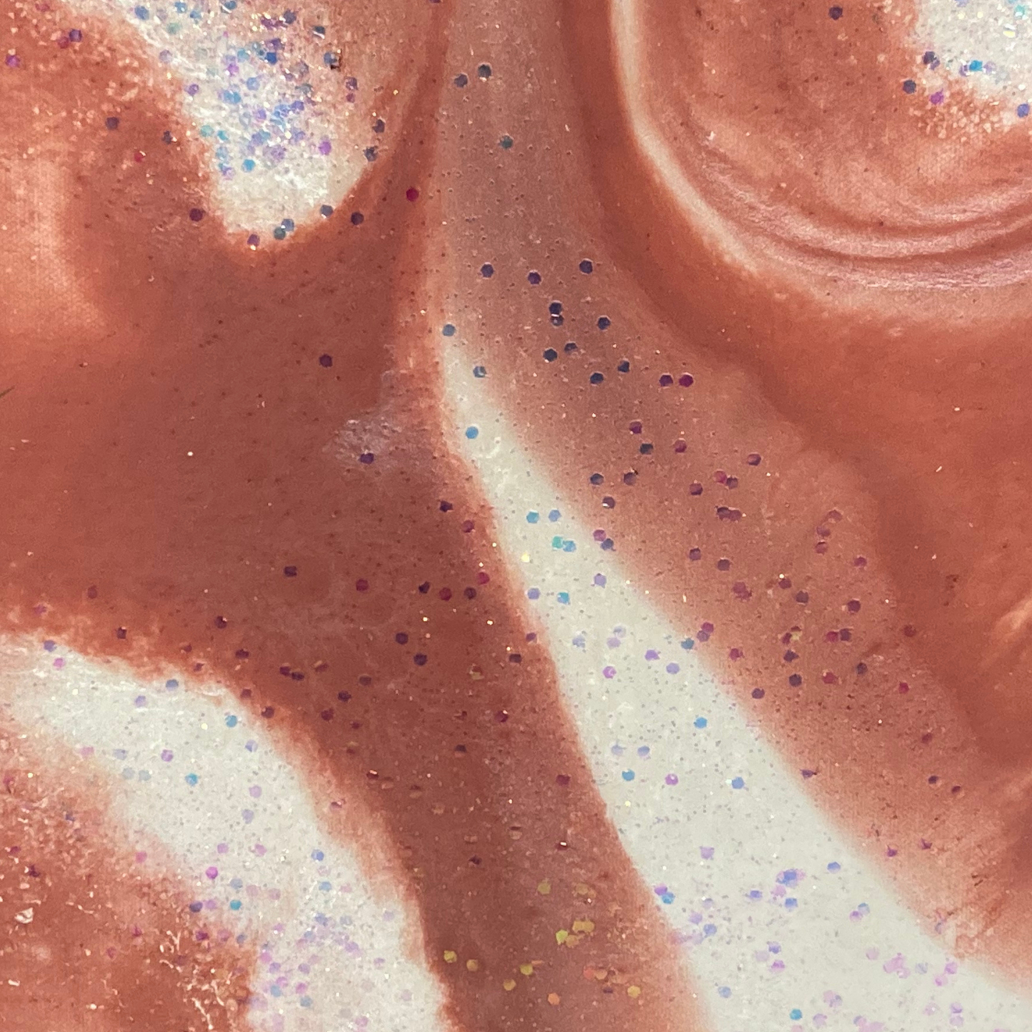 Glittery Pink & White Abstract