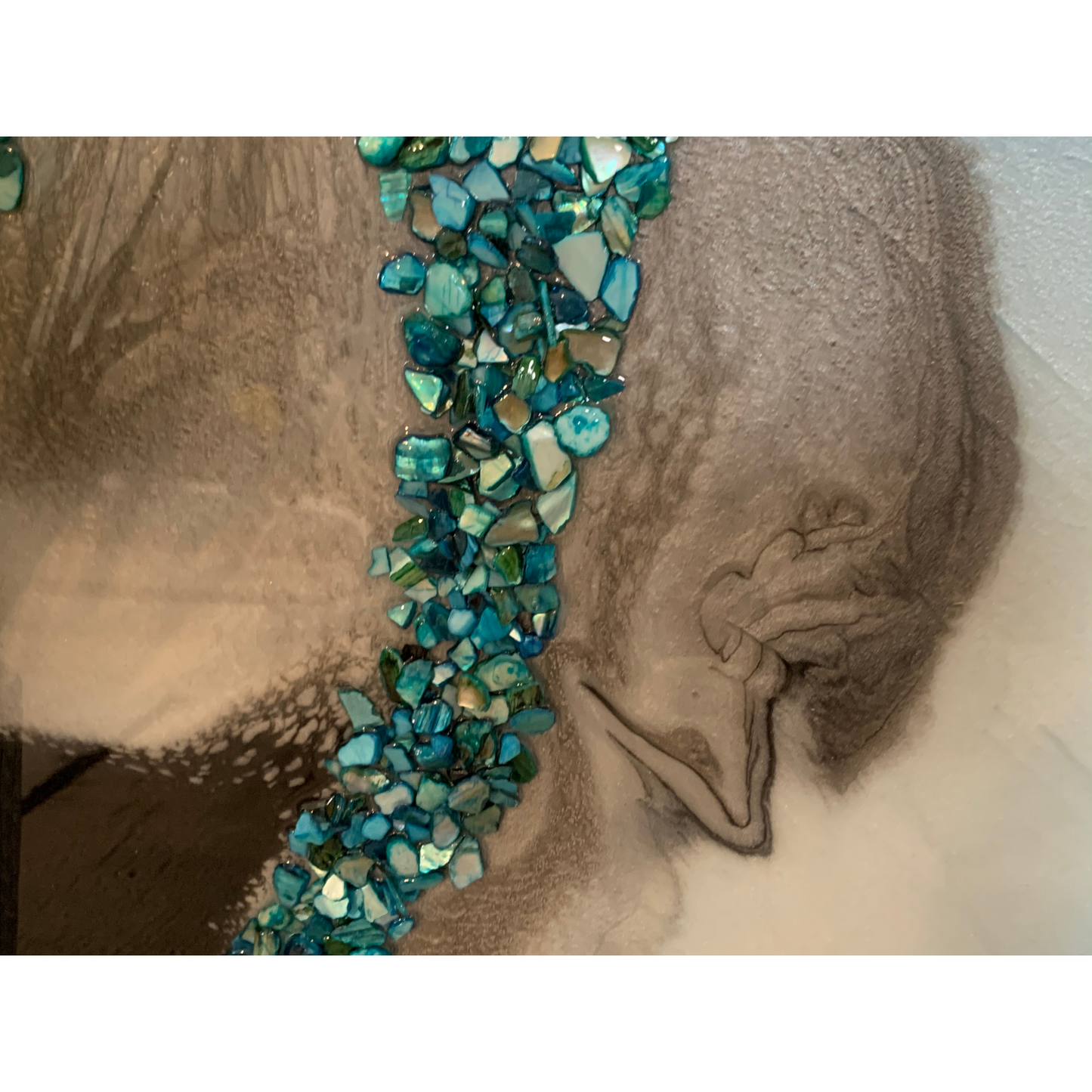 Color-Shifting Turquoise, Black & White