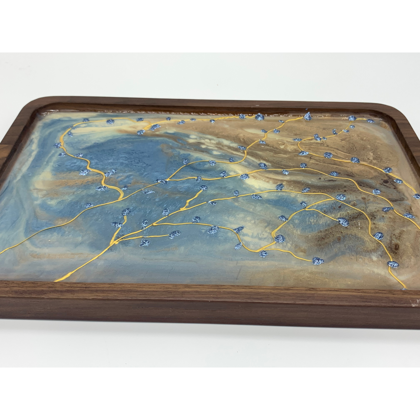 "Tray Me" Unique Modern Resin Functional Art Tray