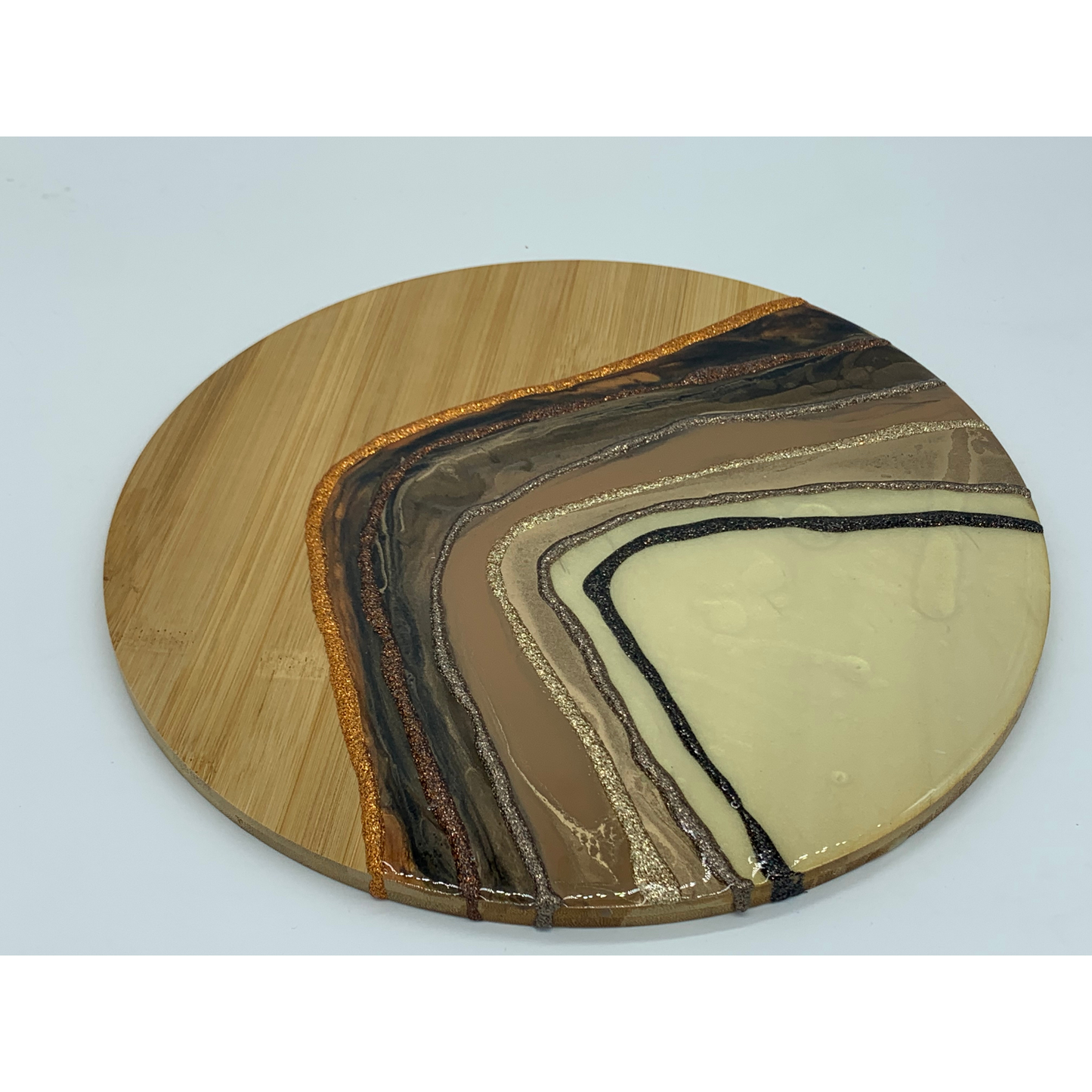 Dark Rainbow Tray Wall Art Functional Modern Resin Art Tray or Wall Art