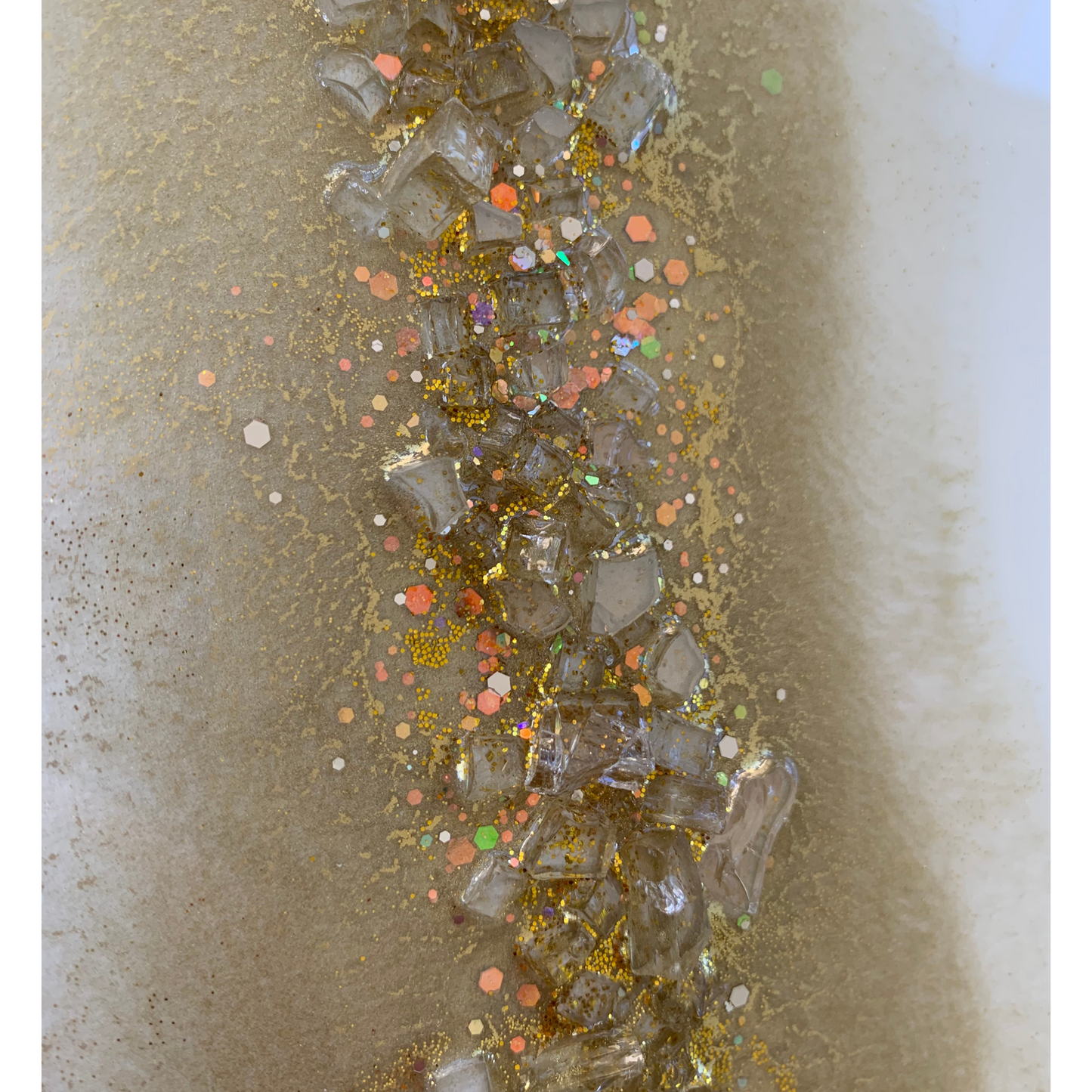 "White Knight" Abstract 10x20 inch Modern Wall Art Canvas