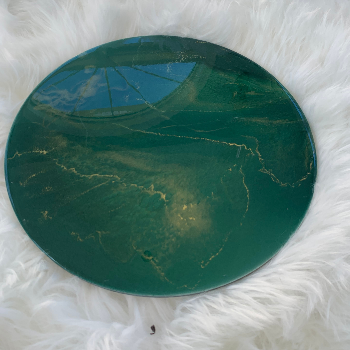 "Green With Envy" Modern Wall Art or Tray