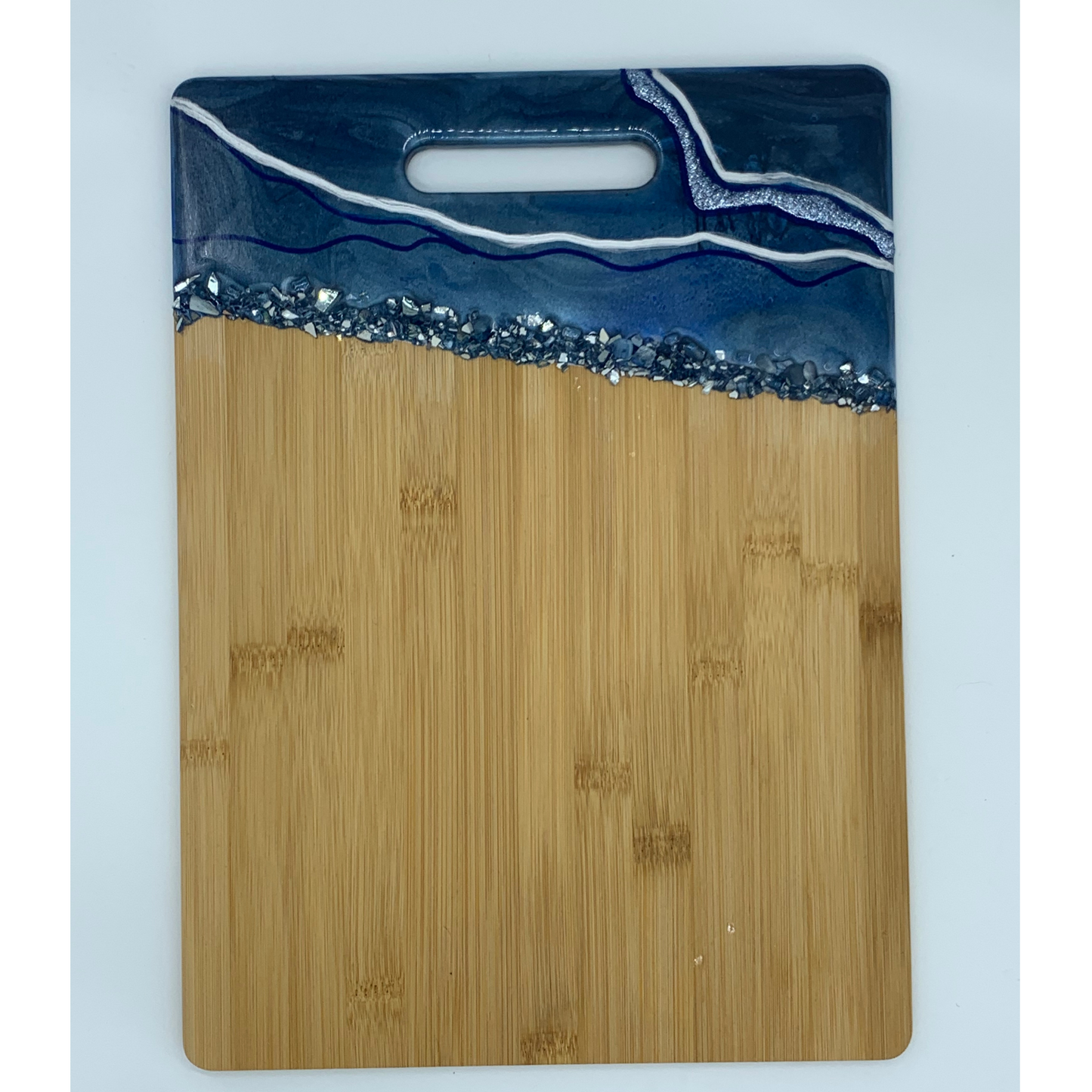 "Blue Beauty" Gorgeous Functional Resin Art Charcuterie Board Cutting Board