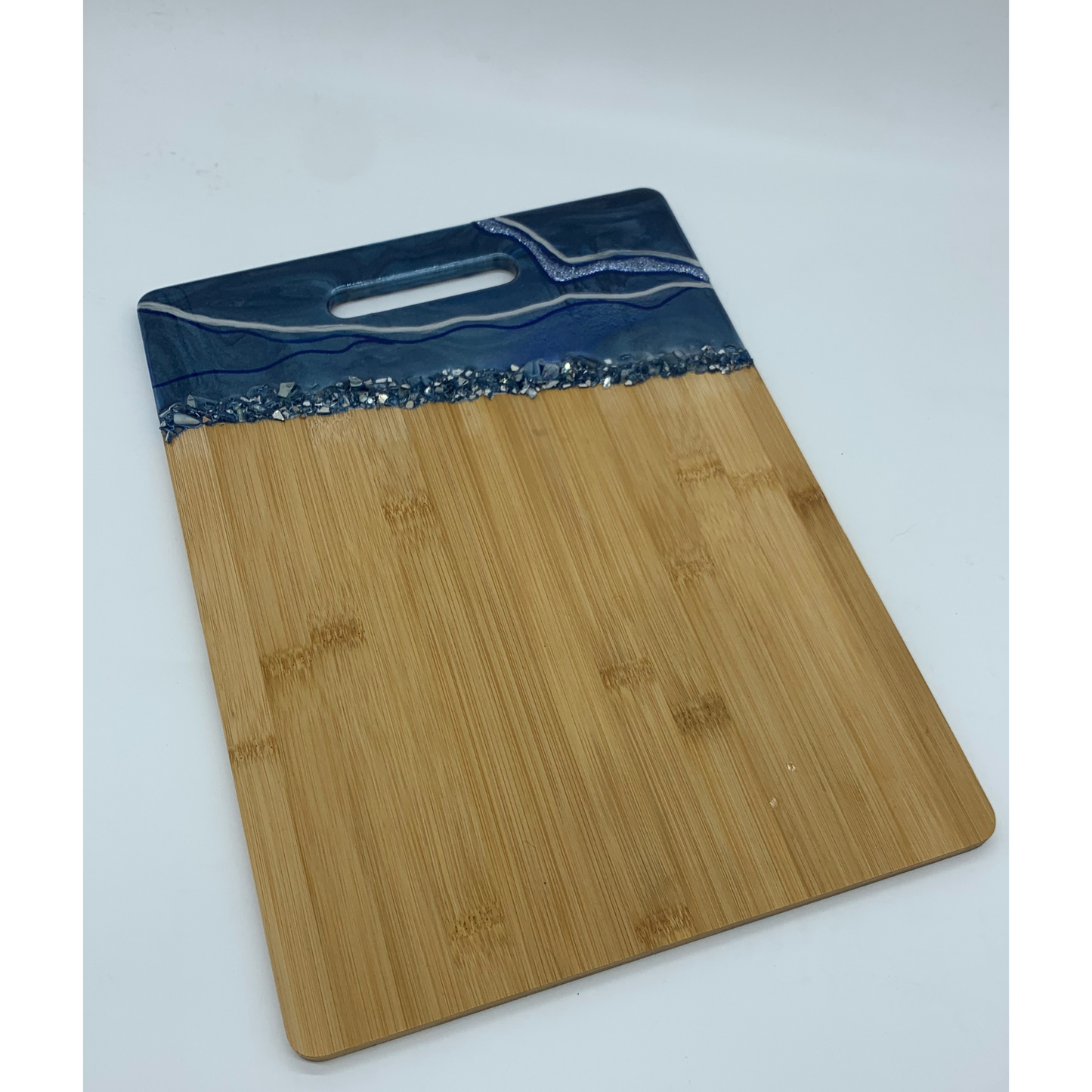 "Blue Beauty" Gorgeous Functional Resin Art Charcuterie Board Cutting Board