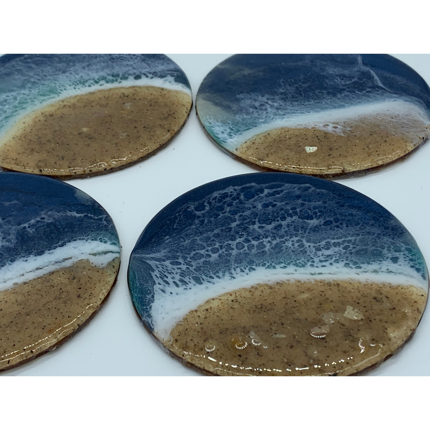 Shelly Seas Resin Coaster Set of 4