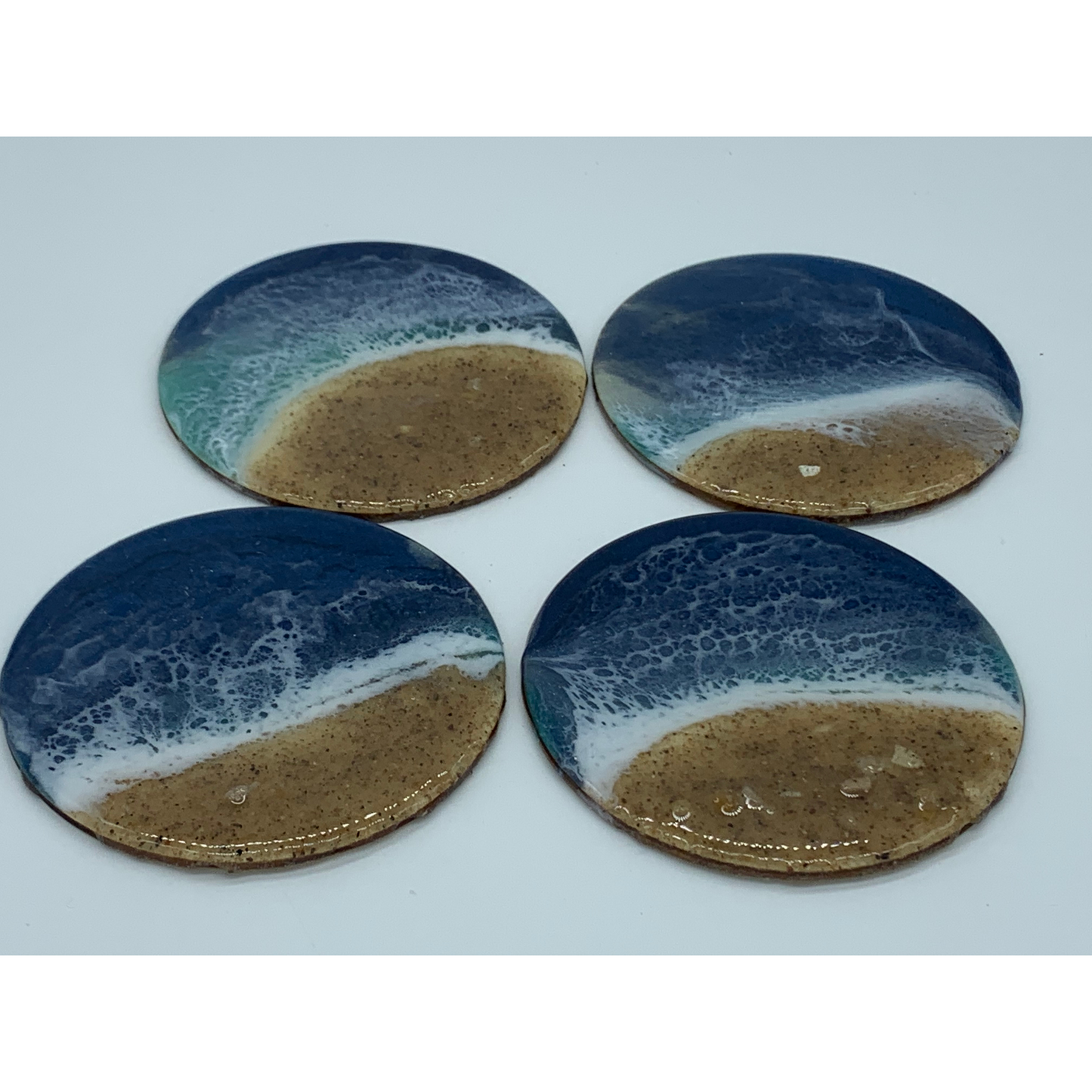 Shelly Seas Resin Coaster Set of 4