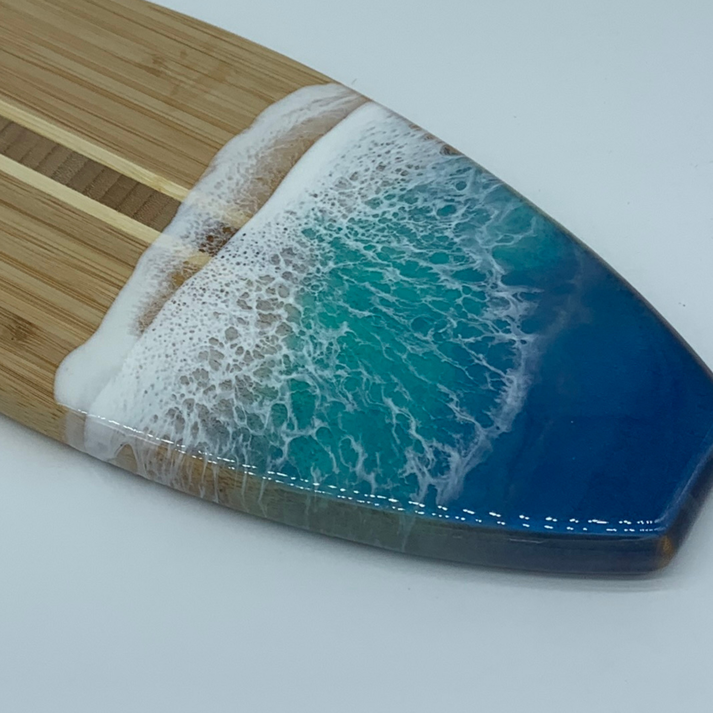 "Surfs Up" Modern Resin Functional Art Wall Art Charcuterie Board Cutting Board