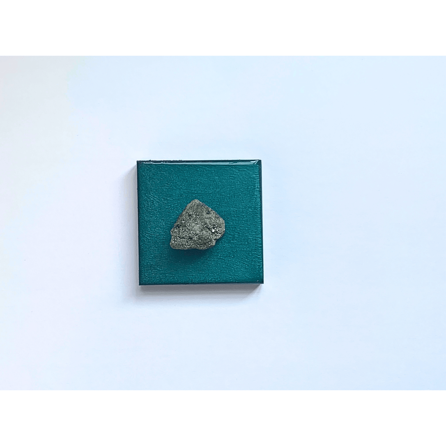 "Power Punch" Mini 4-Inch Emerald Pyrite Gold Resin Modern Art