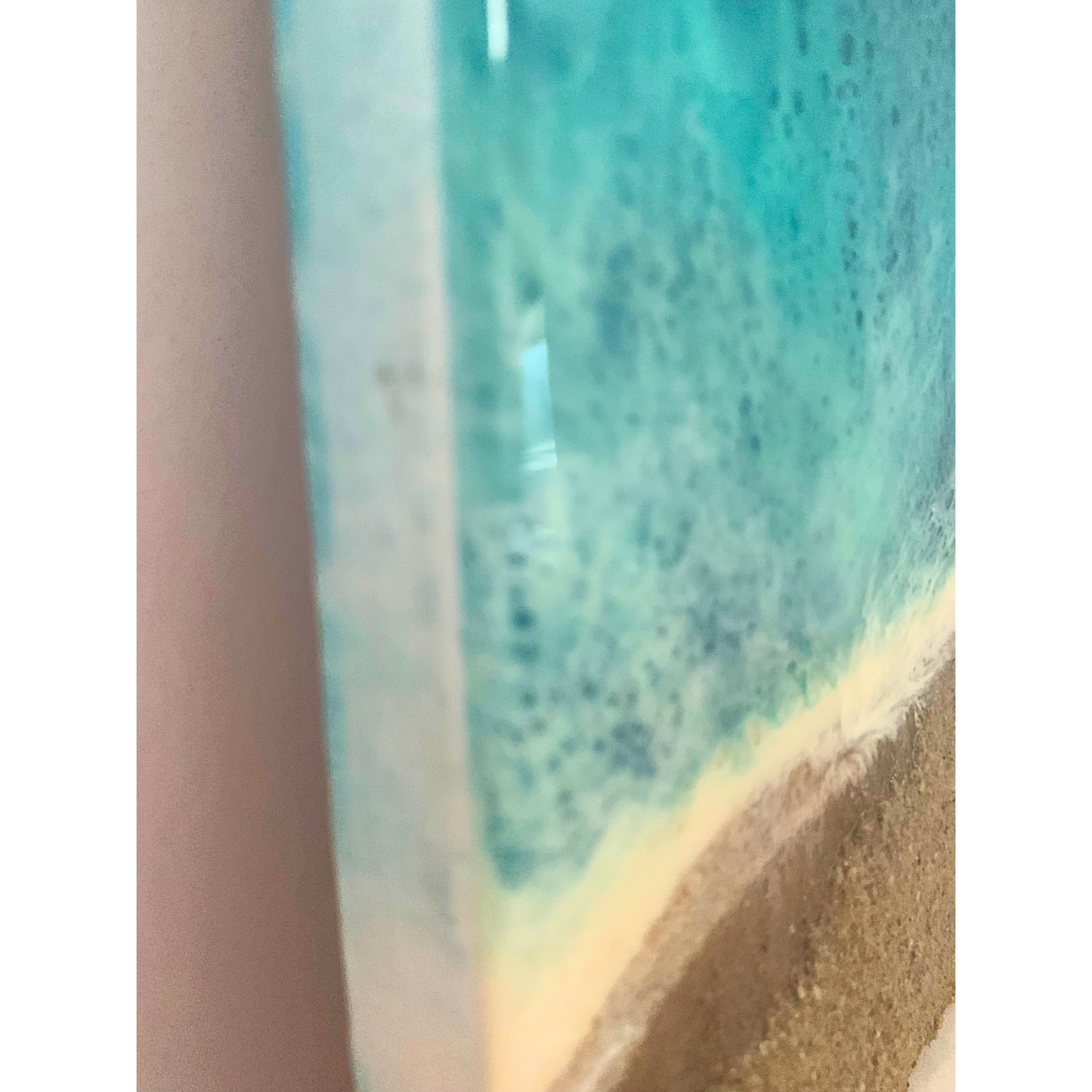 "COASTAL VIBES" Modern Resin Ocean Art