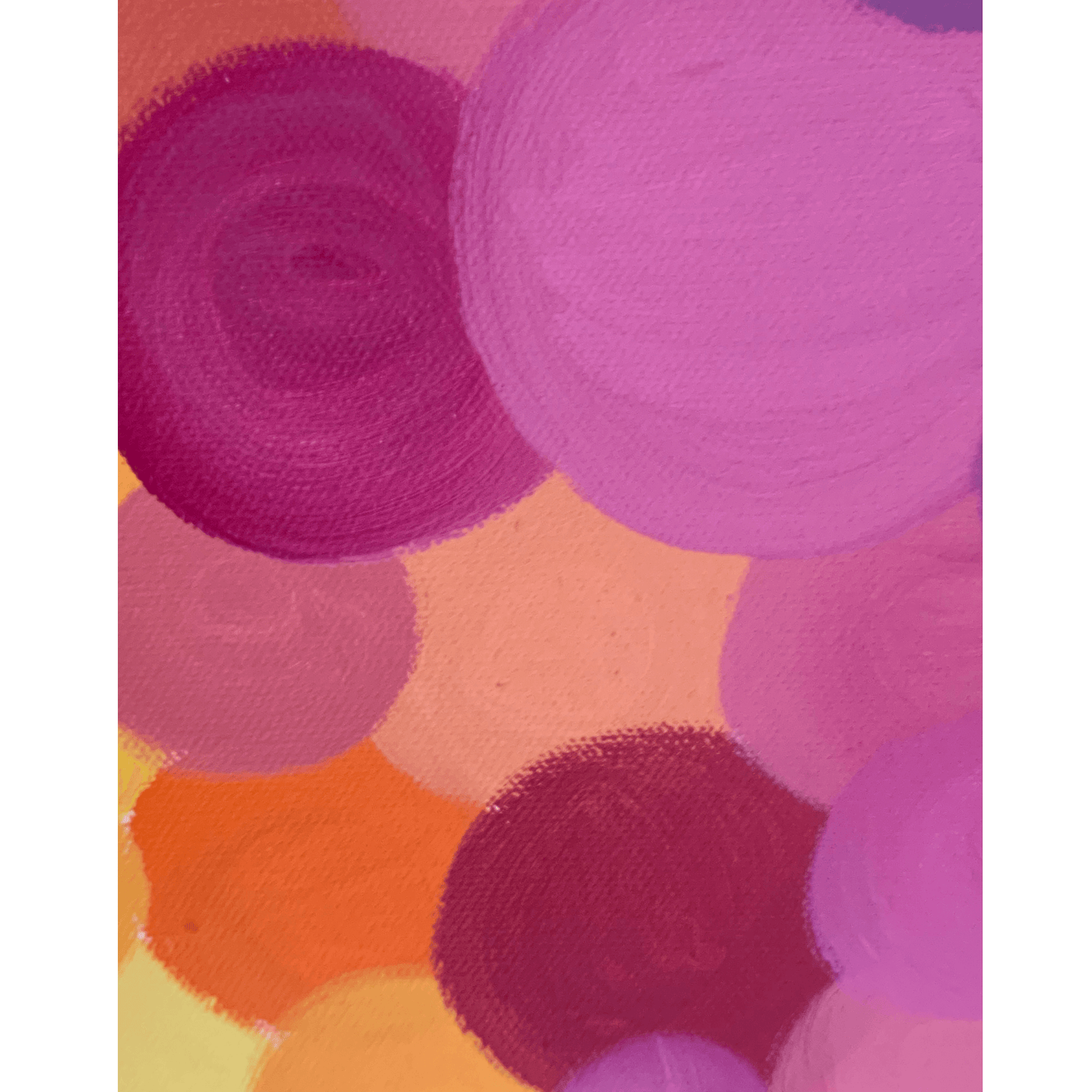SMILES- Modern Acrylic Art Painting 30x40 inch Canvas with ALL the colors!