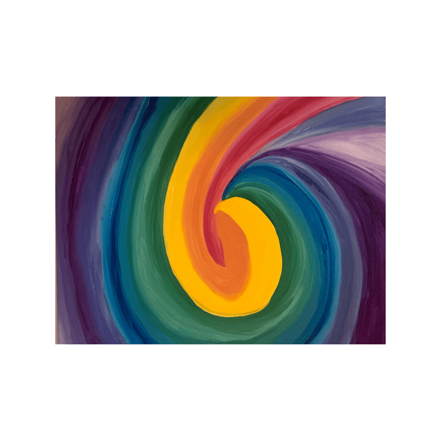 SWIRLING WITH PRIDE Modern Abstract Acrylic Art Painting