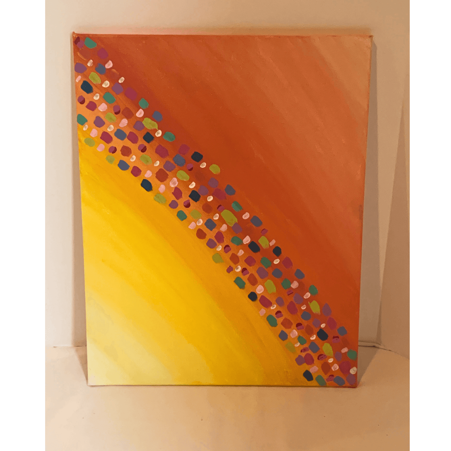 "YOU ARE MY SUNSHINE" Modern Acrylic Abstract Art