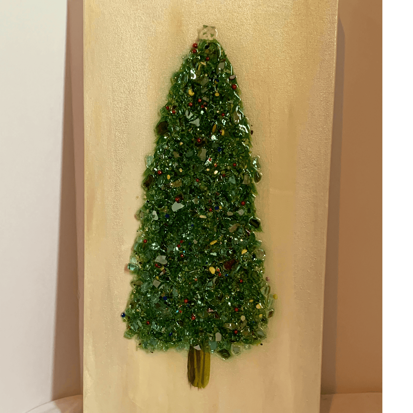 OH CHRISTMAS TREE- Light Up Mixed Media Resin Art Christmas Decoration