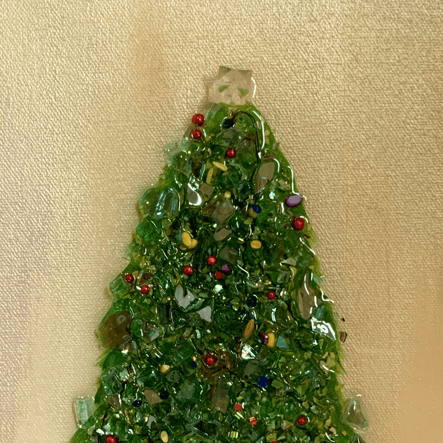 OH CHRISTMAS TREE- Light Up Mixed Media Resin Art Christmas Decoration