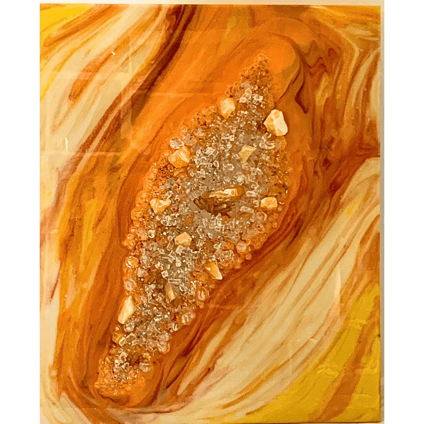 Orange & Yellow Geode