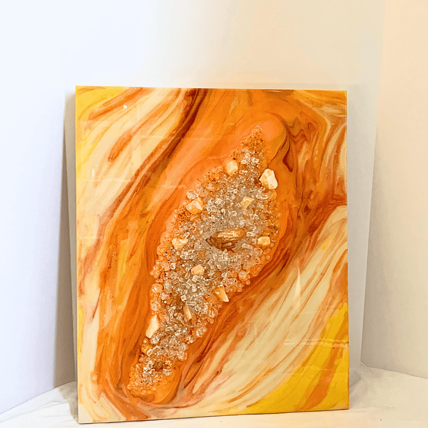 Orange & Yellow Geode