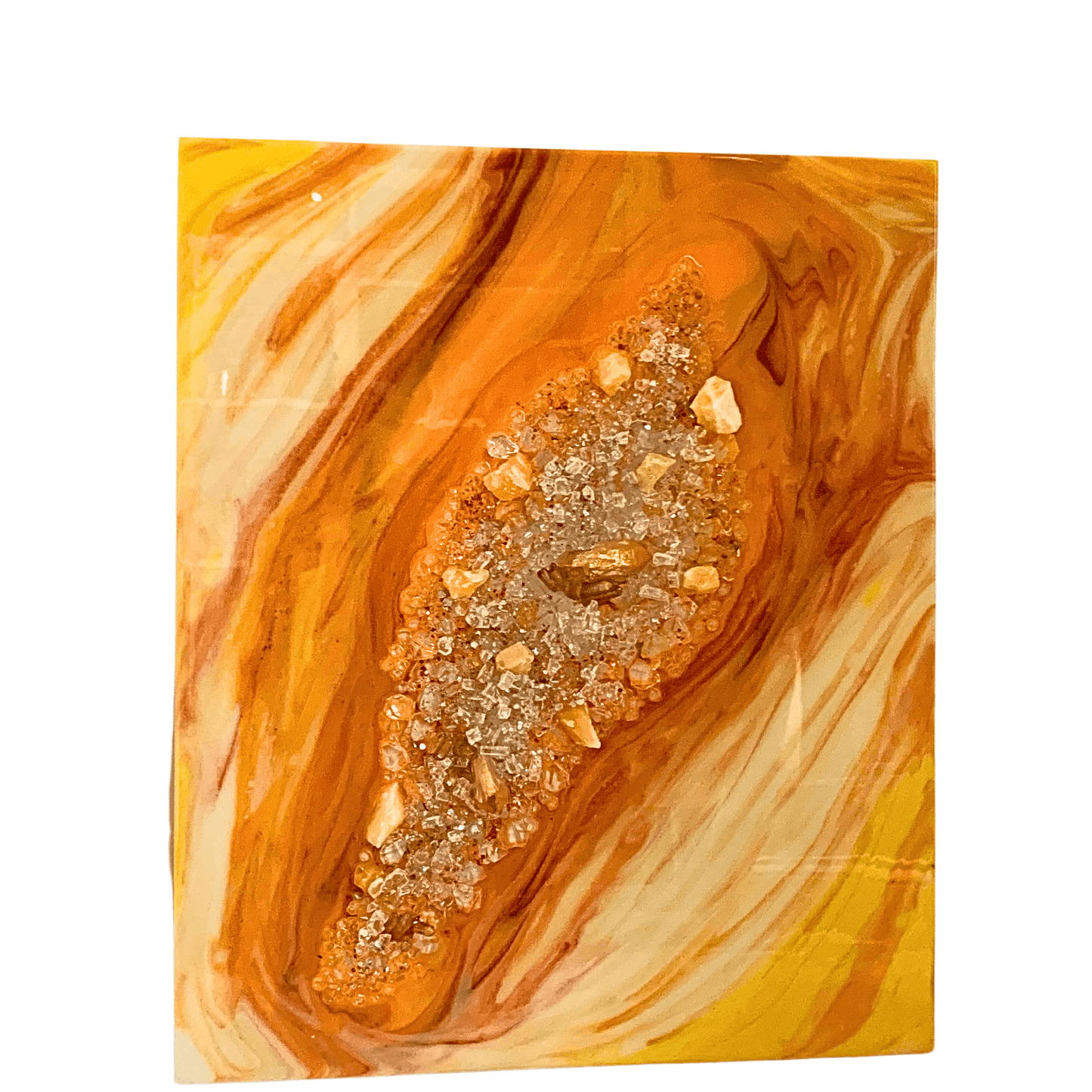 Orange & Yellow Geode