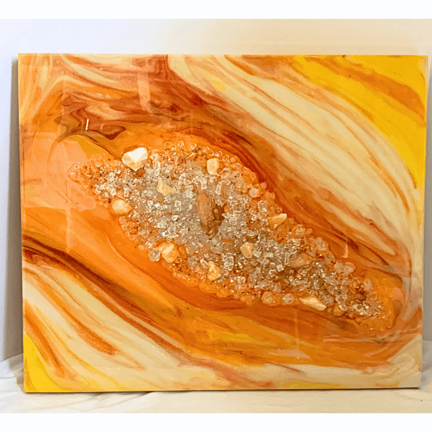 Orange & Yellow Geode