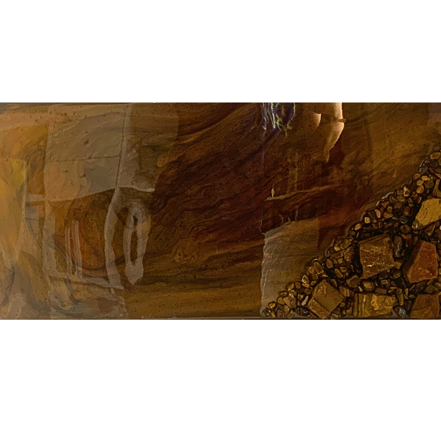 "MORE THAN ENOUGH" Tigers Eye Crystal Art