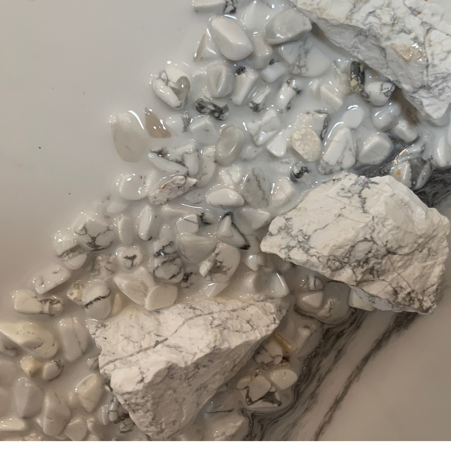 White Marbled Howlite