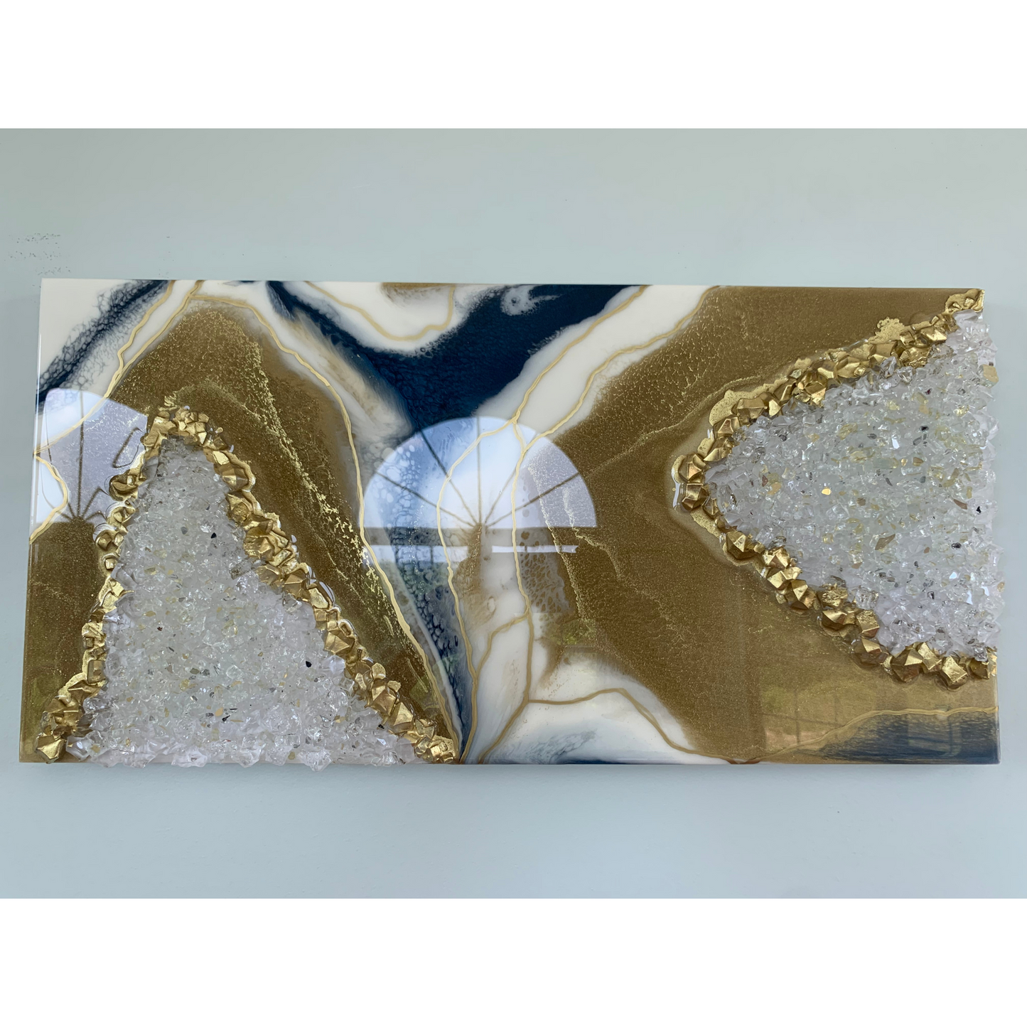 Navy & Gold Geode