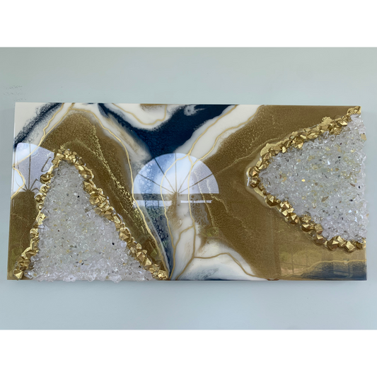 Navy & Gold Geode