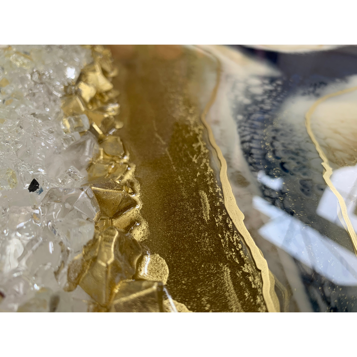 Navy & Gold Geode