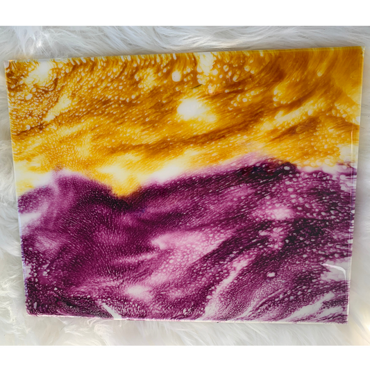 Stand Out Purple & Orange Abstract Wall Art