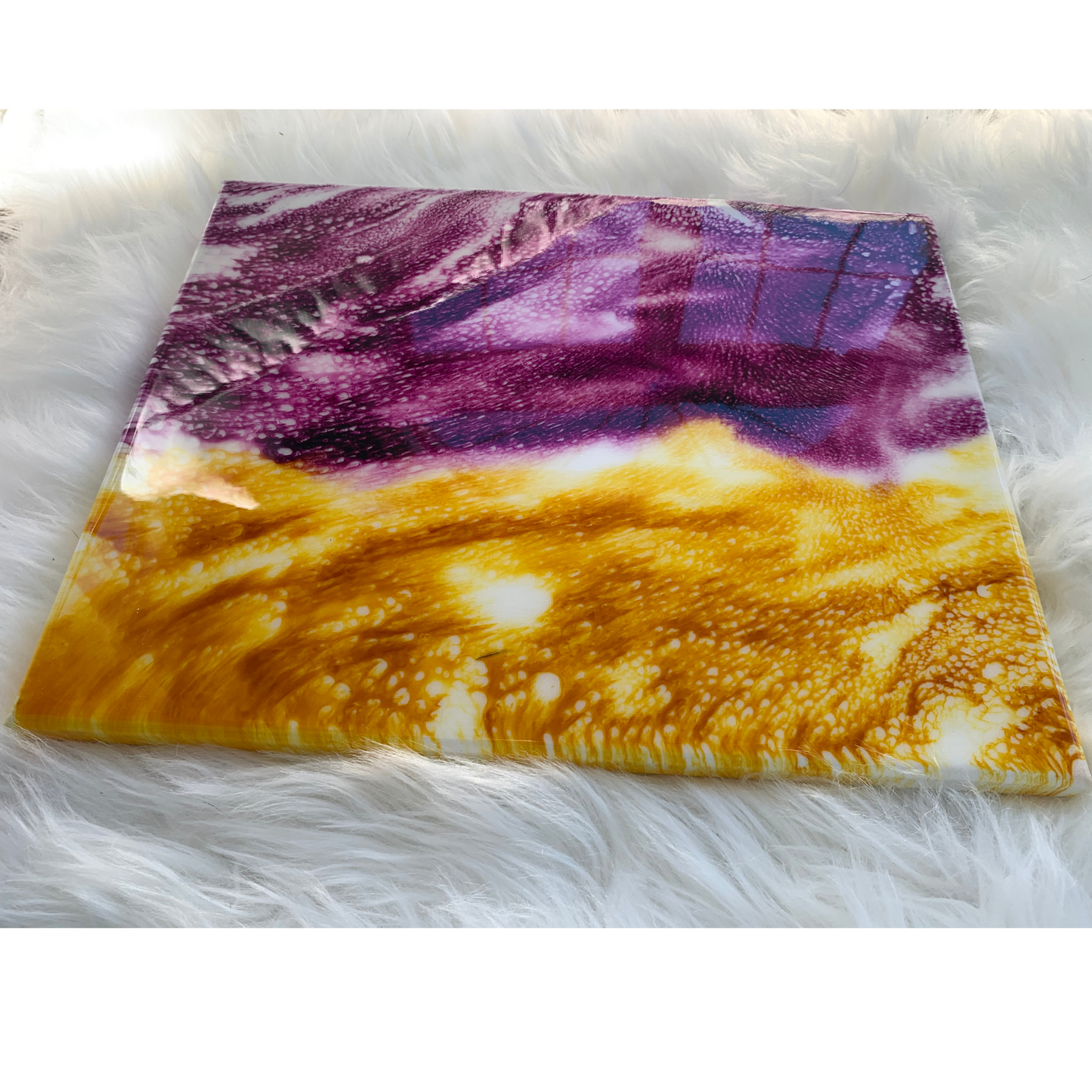 Stand Out Purple & Orange Abstract Wall Art