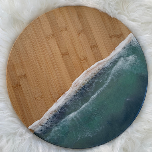 Ocean Inspired Lazy Susan 12 inch Circle