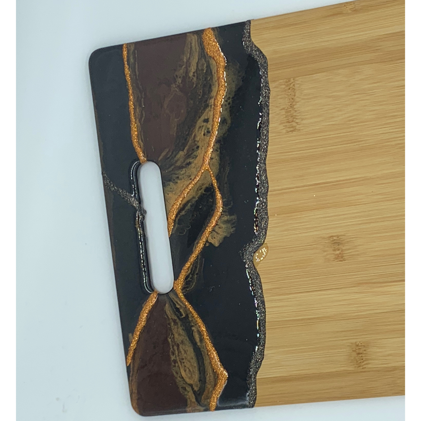 "Cop Out" Charcuterie Board or Cutting Board Modern Resin Functional Art