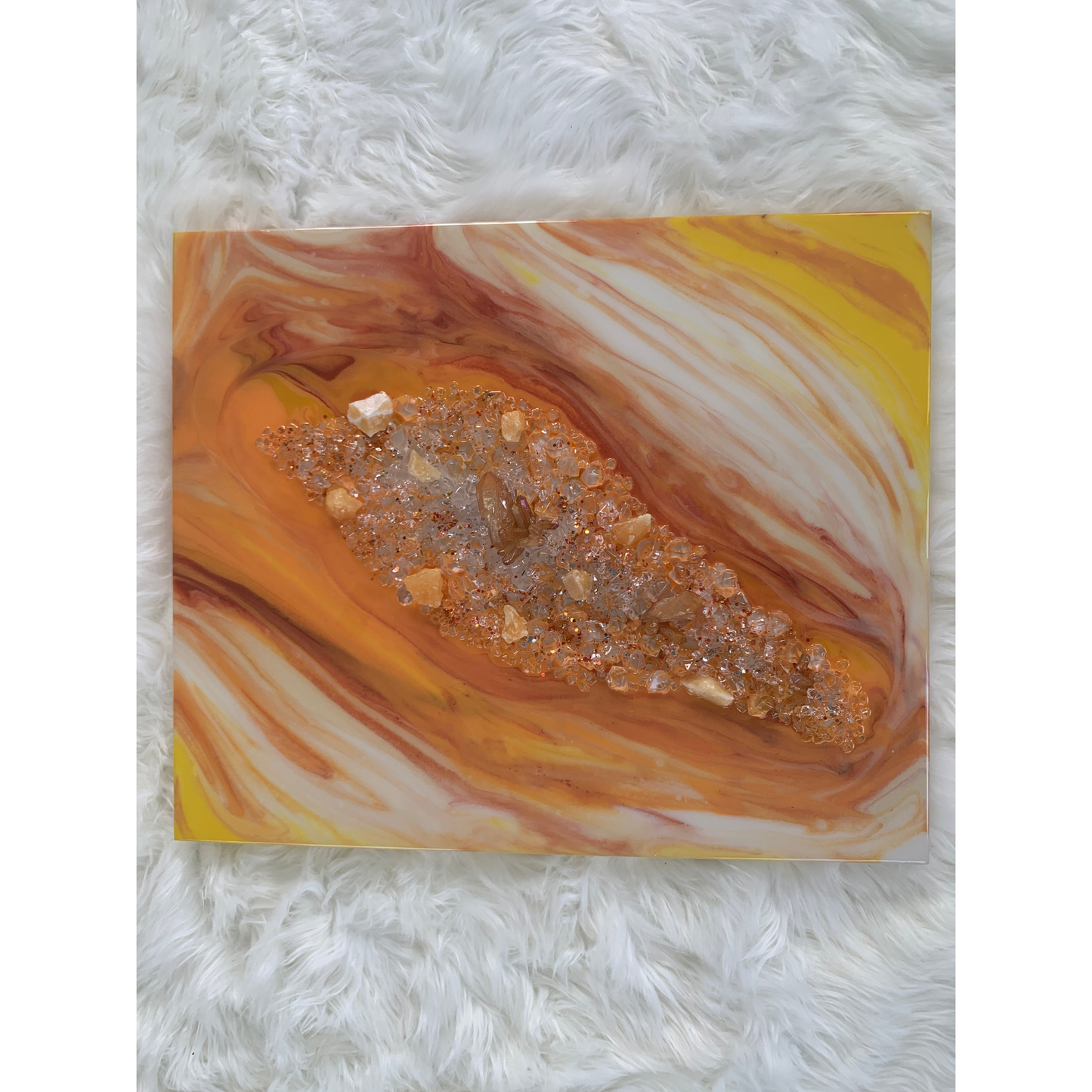 Orange & Yellow Geode