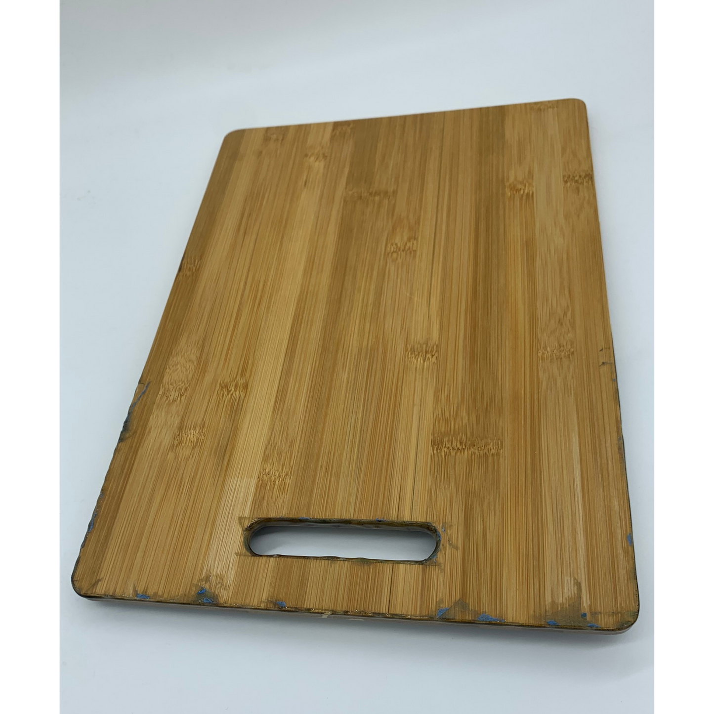 "Creamy Blue Hues" Modern Resin Charcuterie Cutting Board Functional Art