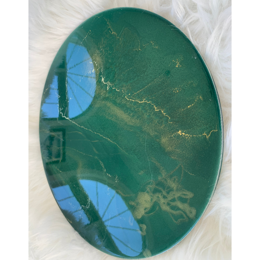 "Green With Envy" Modern Wall Art or Tray