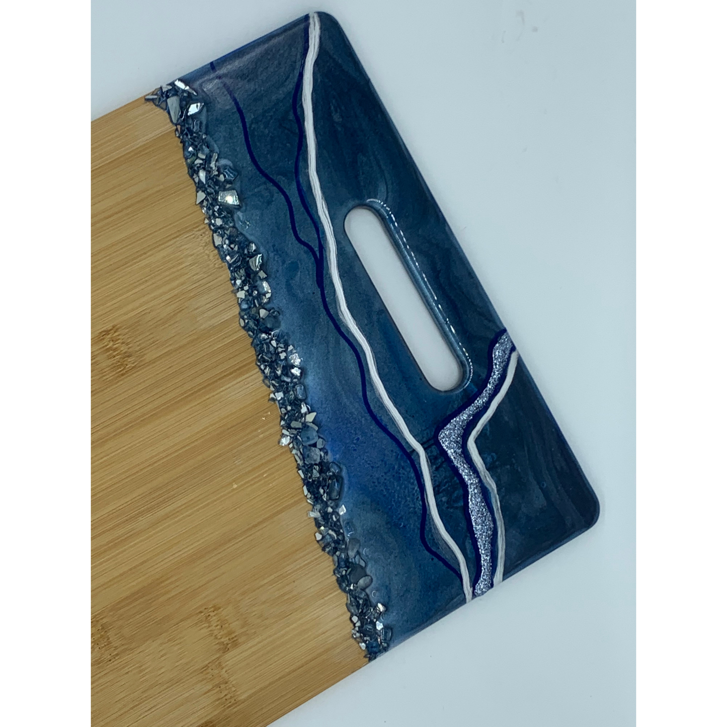 "Blue Beauty" Gorgeous Functional Resin Art Charcuterie Board Cutting Board