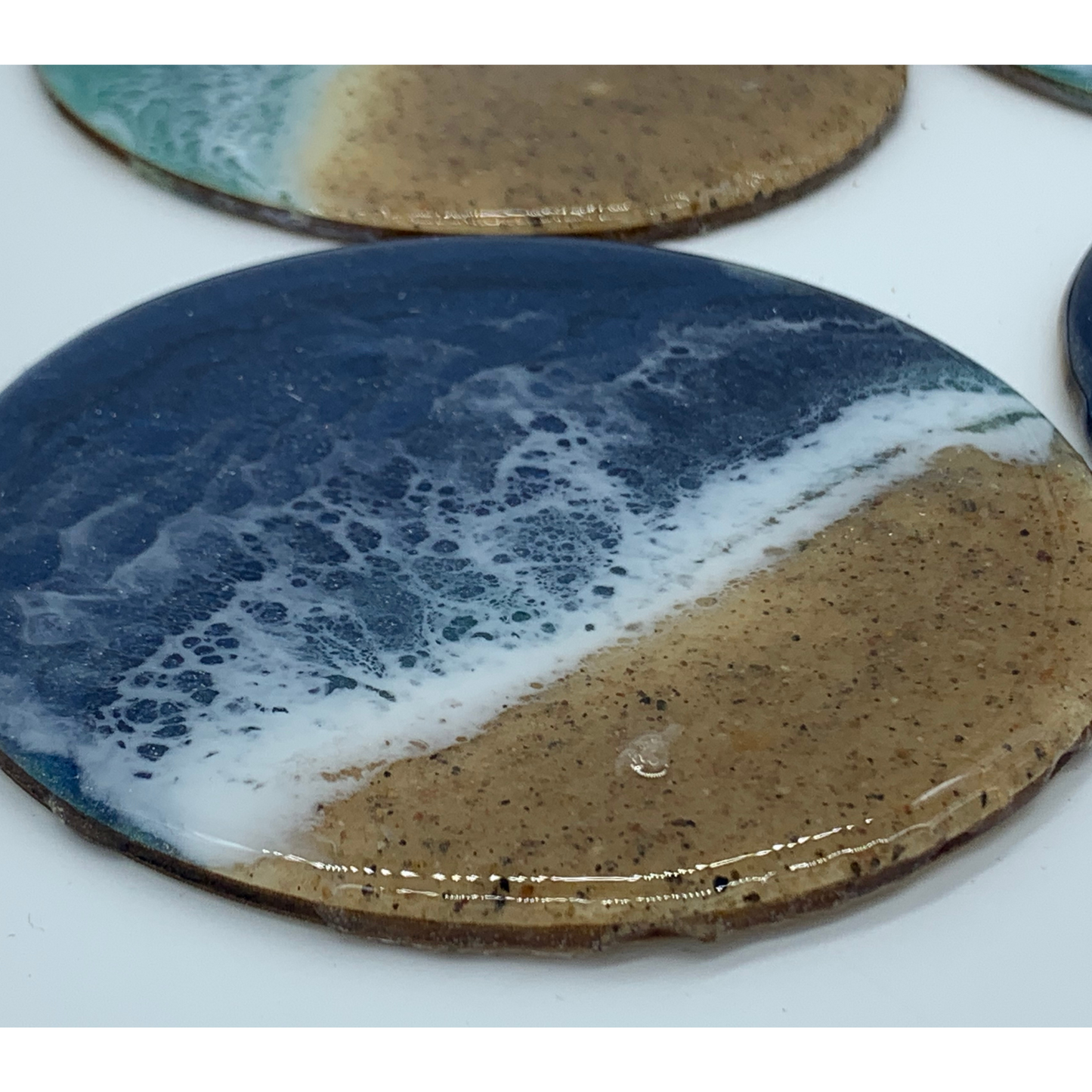 Shelly Seas Resin Coaster Set of 4