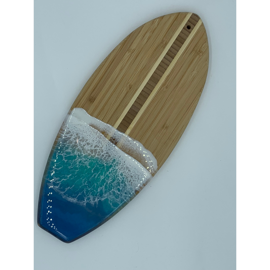 "Surfs Up" Modern Resin Functional Art Wall Art Charcuterie Board Cutting Board